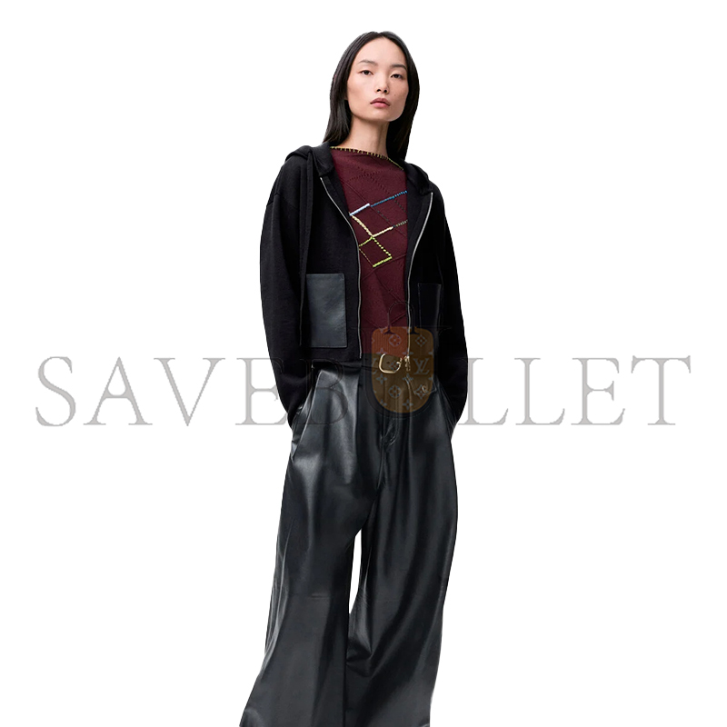 L0ew* zip-up hoodie in wool s359y14kj4
